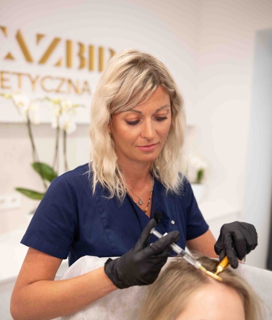 Mezoterapia skóry głowy zabieg